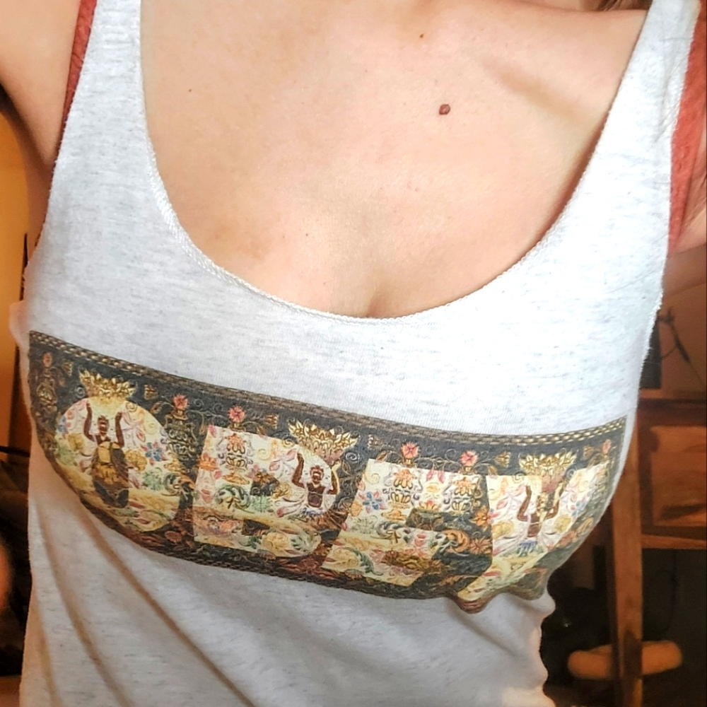OBEY Women’s Off-White Egyptian Speckled Tank Top